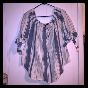 Blue and White Striped Shirt!!!